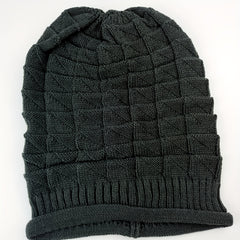 Knit Baggy Beanie Beret Solid Women's Warm Hat