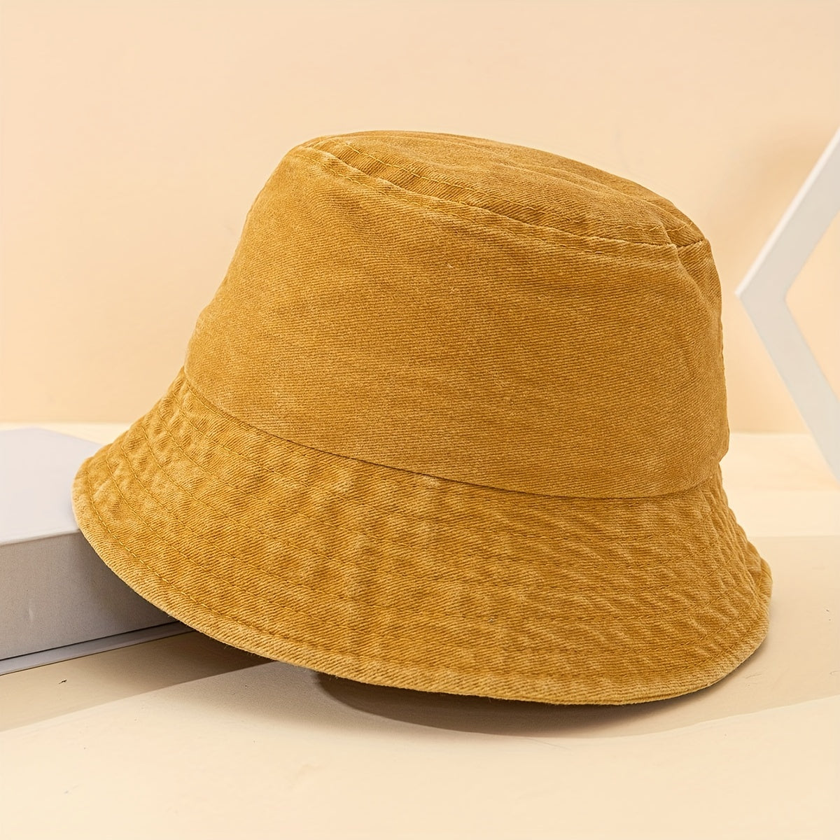 Kids Unisex Washed Fisherman Hat Sunshade Outdoor