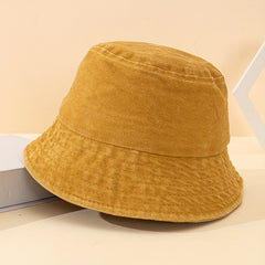 Kids Unisex Washed Fisherman Hat Sunshade Outdoor