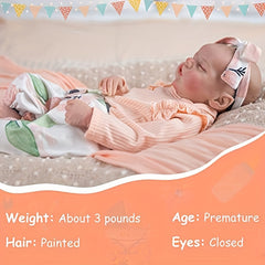 20 Inch Realistic Lifelike Newborn Soft Cloth Body Looks Real