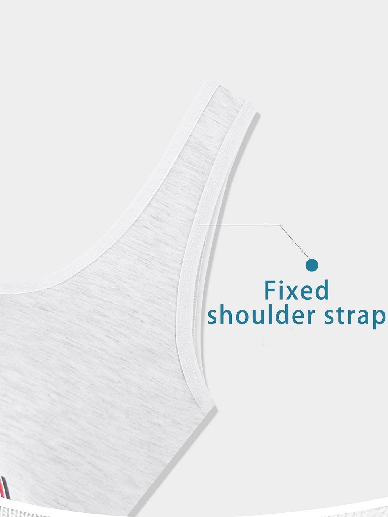 3pcs Girls Training Bra No Steel Ring Stretchy Sports Bralette Sleeveless