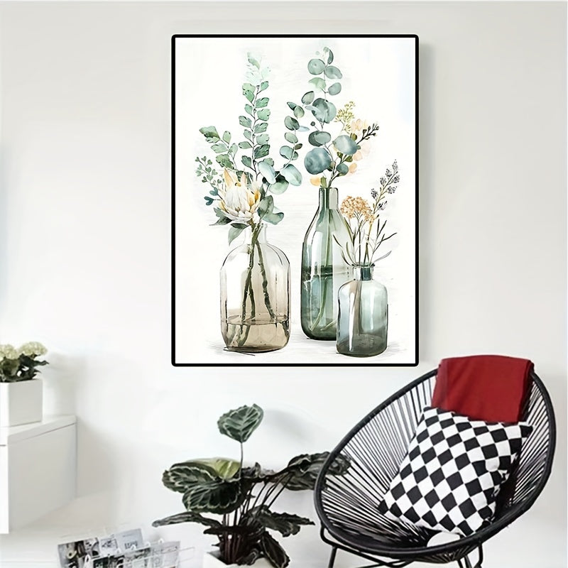 1pc Modern Minimalist DIY Vase Plant Flower Decoration Painting