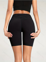 High Waist Butt Lifting Biker Shorts for Women