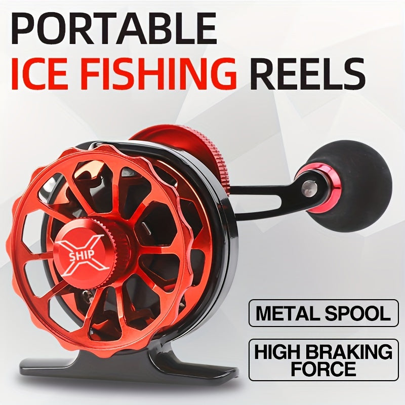 Ice Fishing Wheel Full Metal Line Cup Raft Fishing Wheel