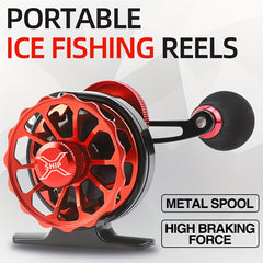Ice Fishing Wheel Full Metal Line Cup Raft Fishing Wheel