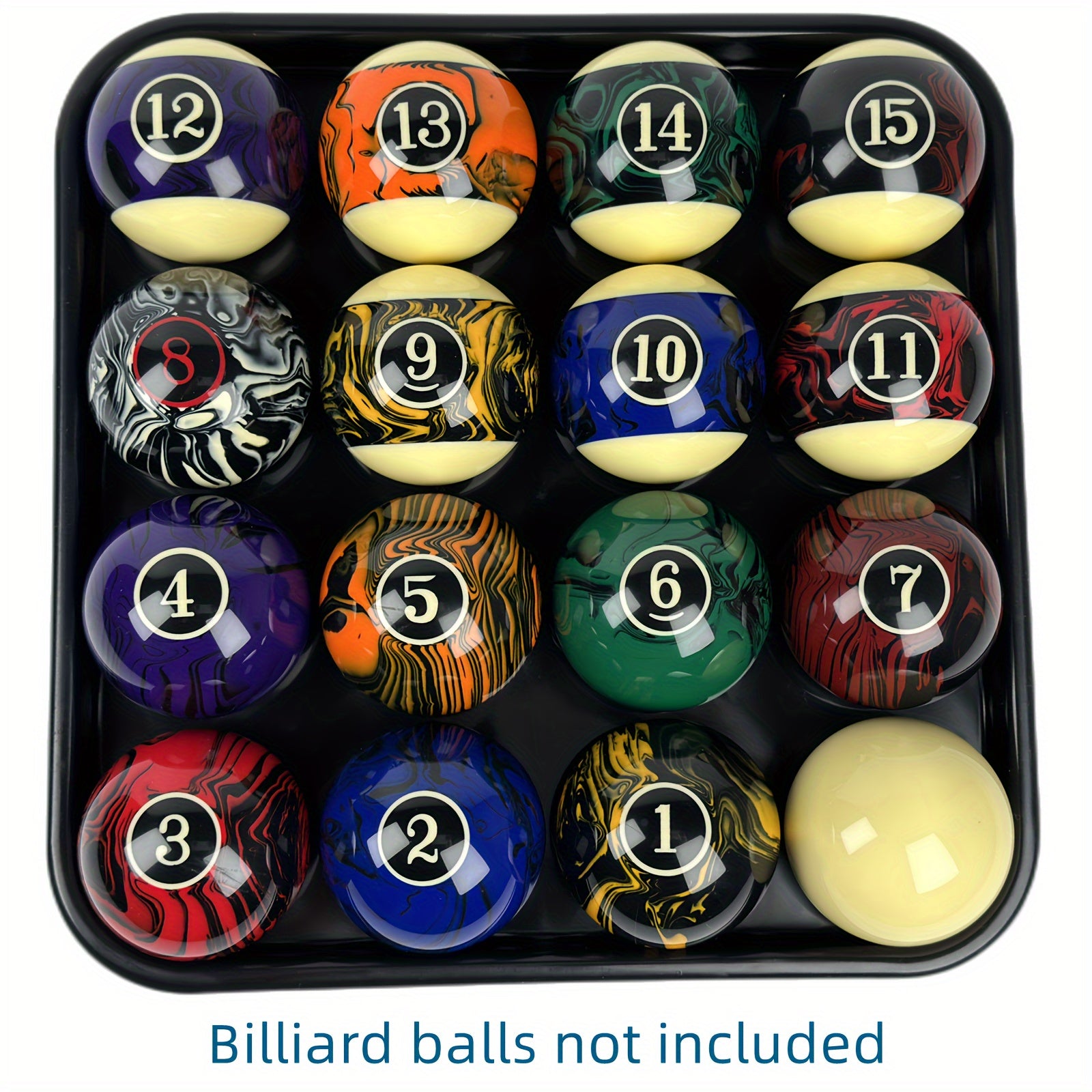 16 Holes Standard Billiards Ball Tray Plastic Pool Ball Holder