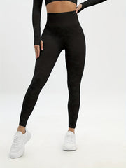 High Waist Camo Yoga Pants Butt Lifting Cropped Leggings for Women