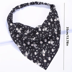 3pcs Floral Triangle Scarf Elastic Hawaii Turban Bandana Women Head Wrap