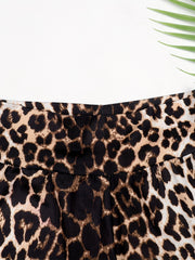 Kid Girls Animal Printed High Rise Butter Biker Shorts Yoga Shorts Outwear Short
