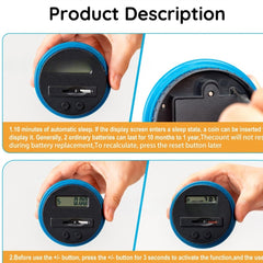 Digital Money Box Coins Large Capacity LCD Display Coin Money Bank Piggy Bank