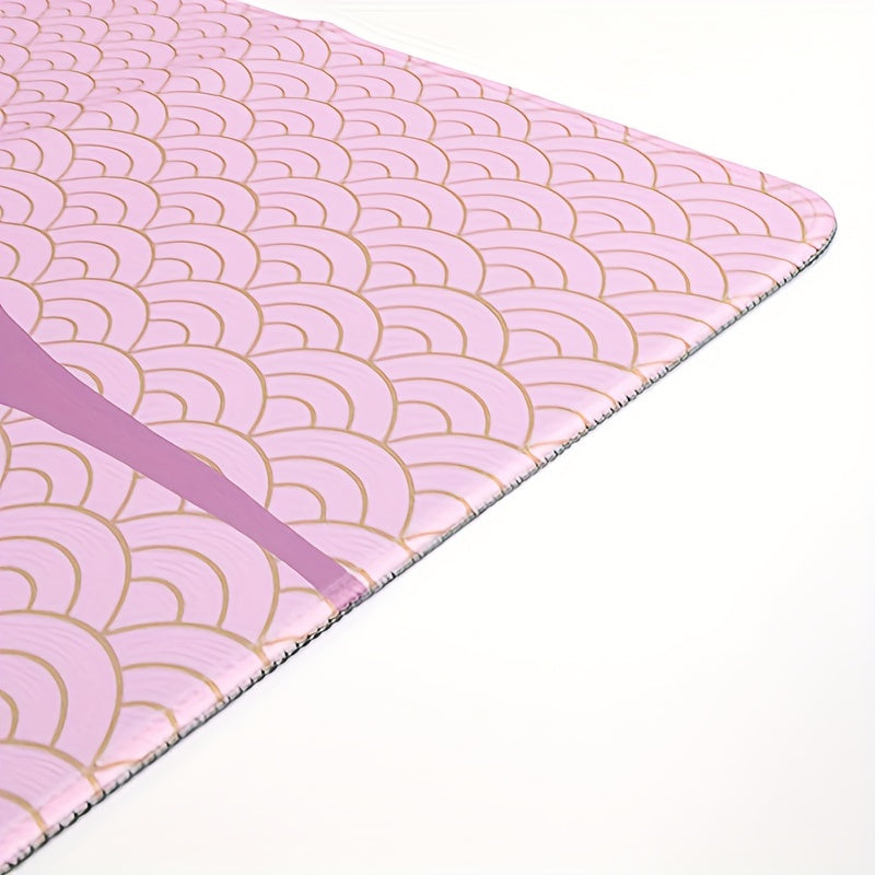 Pink Wave Gaming Mouse Pad Large Desk Mat 35.4x15.7 Inch