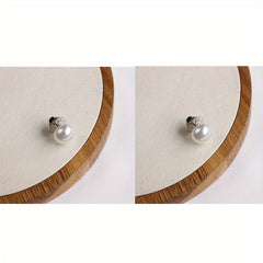 4pcs Faux Pearl Brooch Neck Collar Sweater Cardigan Cuff Decorative Buckl