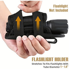 360 Rotatable Nylon Flashlight Cover Durable Pouch