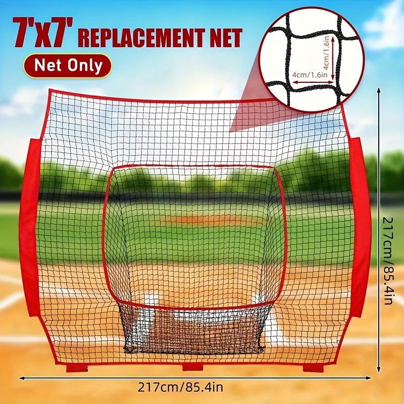 7x7 Baseball Softball Replacement Net Double Stitched Seams Heavy Duty Knotless