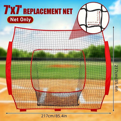 7x7 Baseball Softball Replacement Net Double Stitched Seams Heavy Duty Knotless