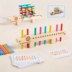 Crocodile & Fish Bone Matching Puzzle Toy