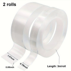 BOMEI PACK Double Sided Adhesive Tape Waterproof Reusable Wall Stickers 20mm