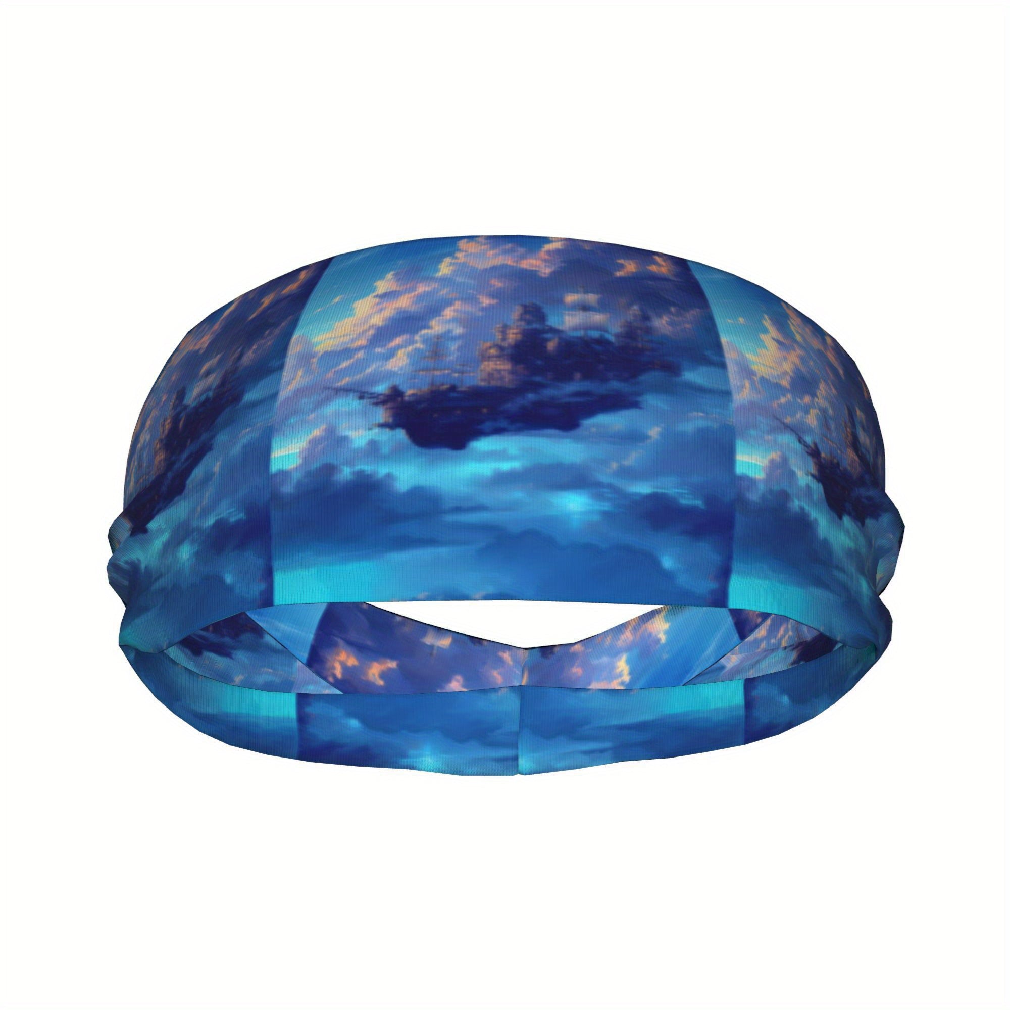 Sky Sports Headband Sweat Wicking Polyester Yoga Gym Running Outdoor Access