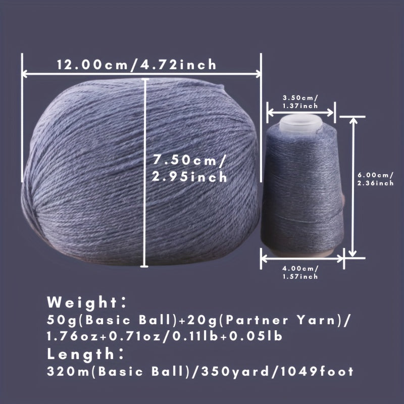 1pc Cashmere Yarn For Knitting Sweater And Scarf 90% Soft Fine Yarn 50g