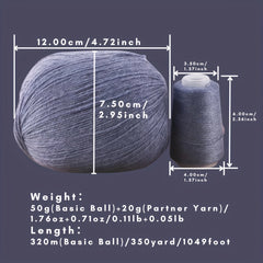 1pc Cashmere Yarn For Knitting Sweater And Scarf 90% Soft Fine Yarn 50g