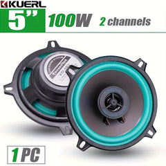 KUERL 12.7cm HIFI Coaxial Speaker 100W 2-Way Car Audio Music Stereo Green