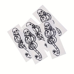 5pcs Death Eaters Dark Mark Make Up Tattoos Stickers Cosplay Accessories