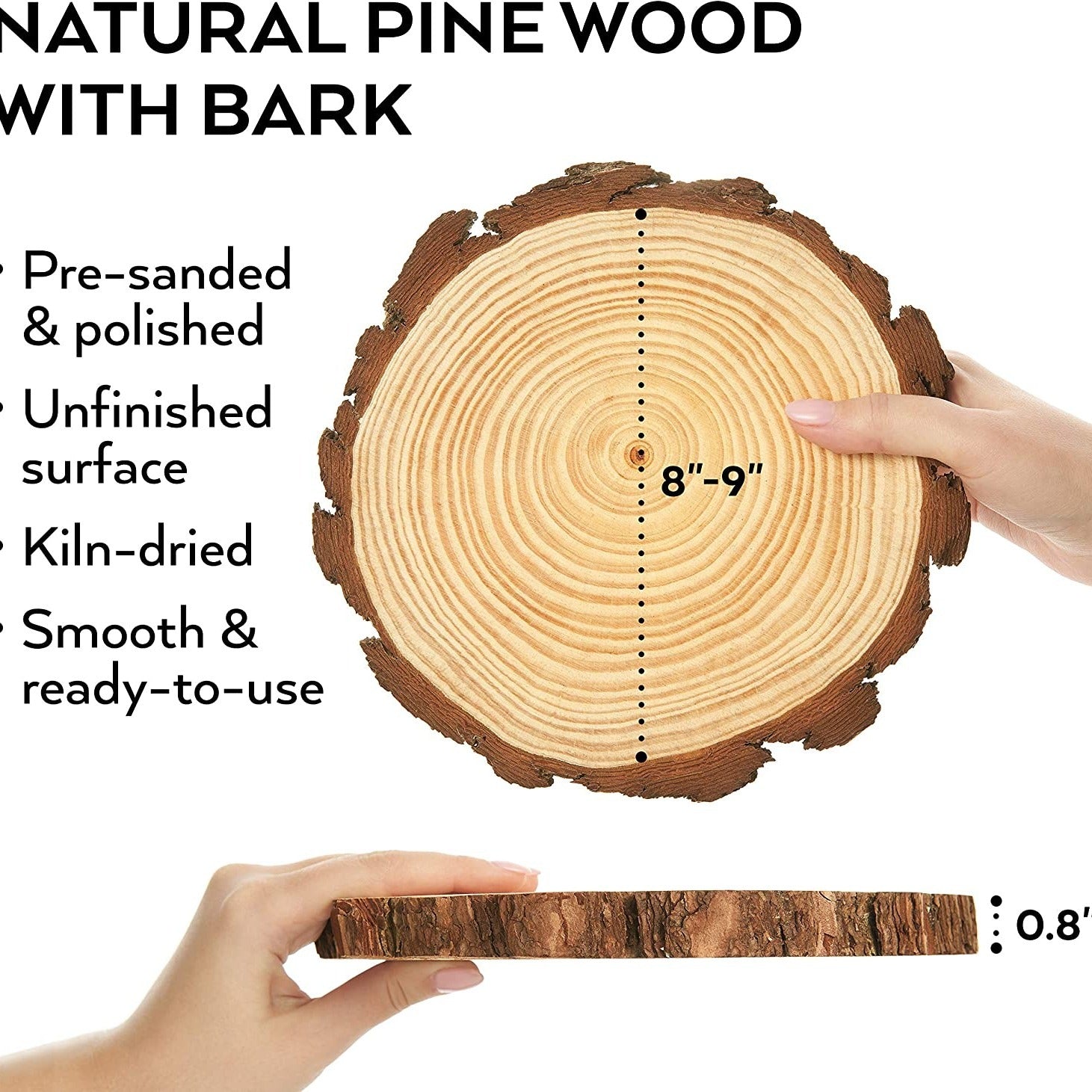 Big Wood Slices for Weddings Table Centerpieces DIY Projects