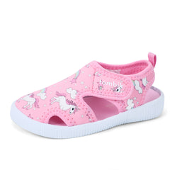 Girls Unicorn Print Sandals Non-slip Wading Shoes