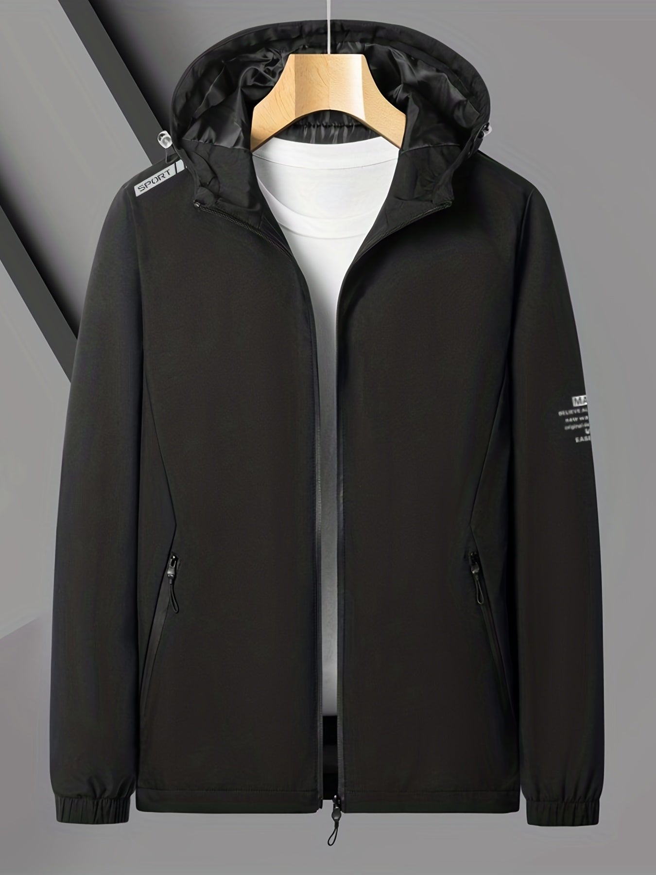 Men's Casual Windbreaker Jacket for Outdoor Activities