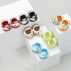 1 Pair 7.87-inch Plush Doll Accessories Doll Hole Shoes Baby Doll Slippers