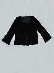 Tie Front Square Blouse Long Sleeve for Spring & Summer