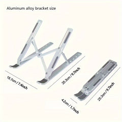 Adjustable Aluminum Laptop Stand Desktop Computer Stand Foldable Portable