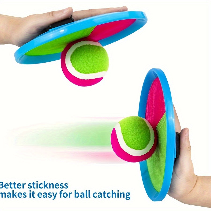 Toss And Catch Game Set Paddles Balls Outdoor Interactive Game Christmas Gift