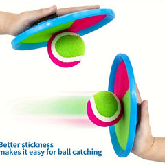 Toss And Catch Game Set Paddles Balls Outdoor Interactive Game Christmas Gift