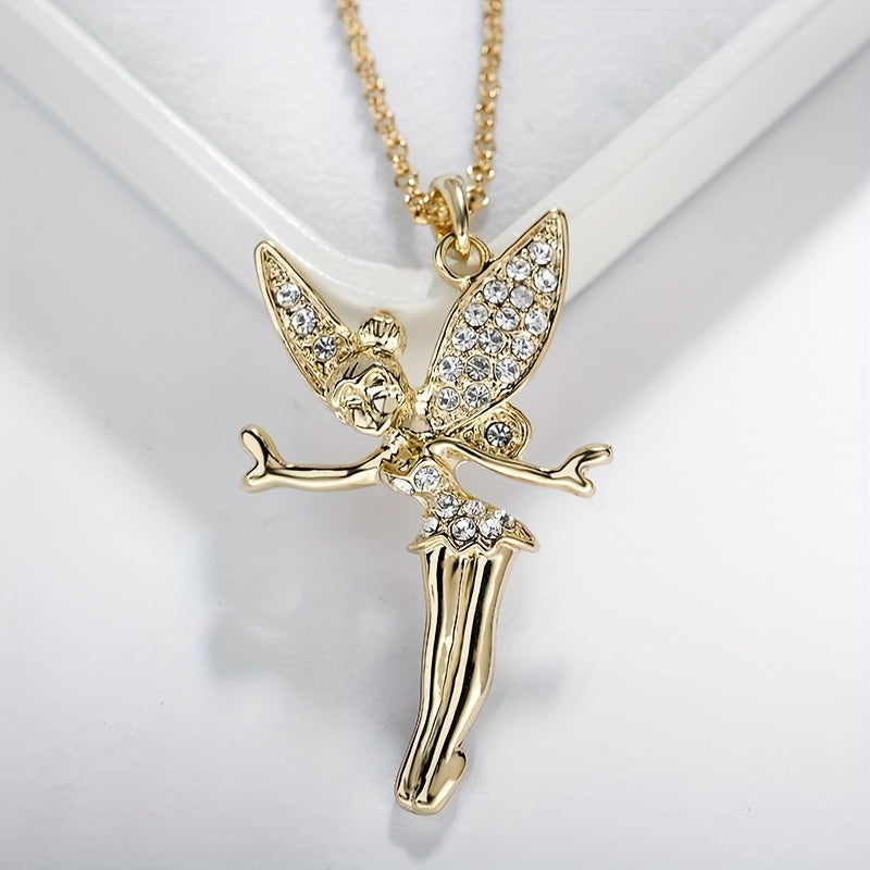 Plated Fairy Pendant Necklace for Girls
