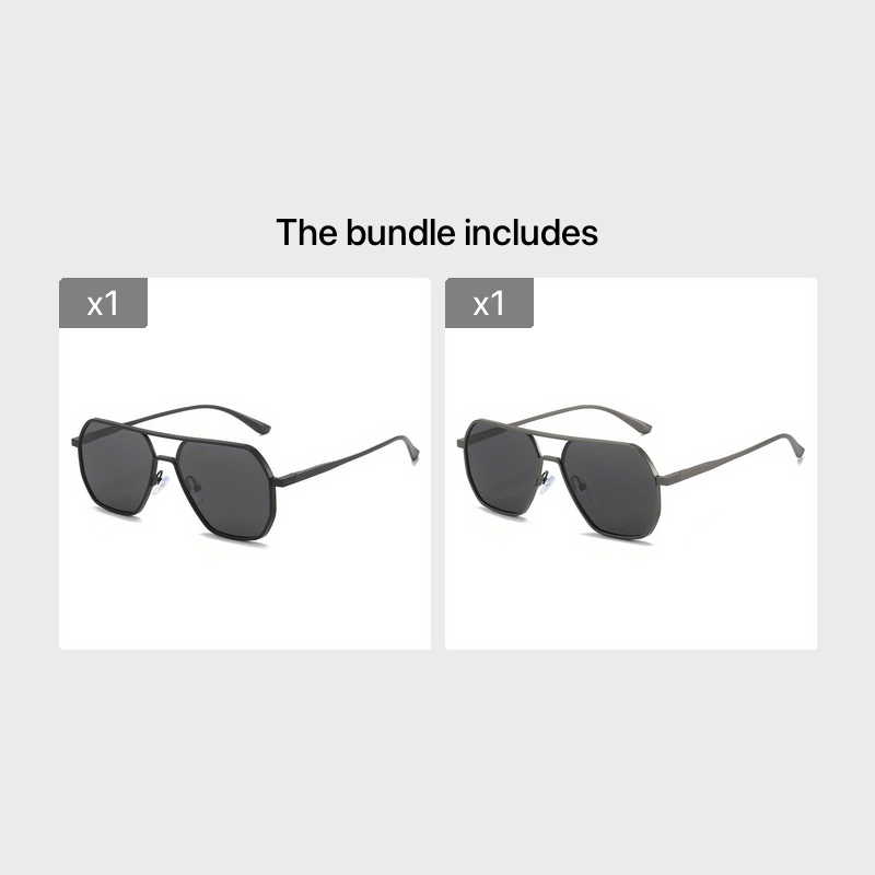 Men's Large Frame Polarized Sunglasses Classic Aluminum Magnesium Sun