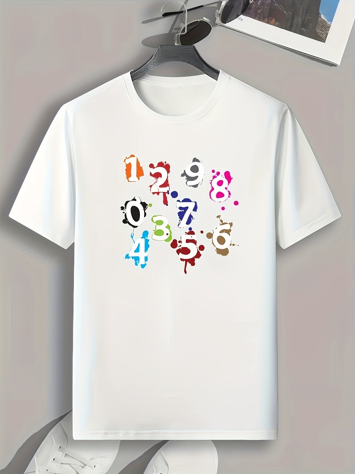 Number Print Men's Graphic T shirt Casual Comfy Tees For Summer
