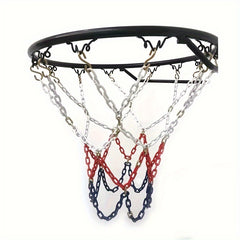 18in Steel Basketball Net Heavy Duty Replaceable S Hook Outdoor Courts