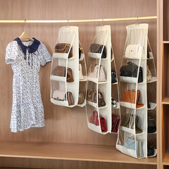 1pc Hanging Handbag Storage Bag Non-woven Dustproof Organizer