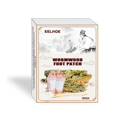 10pcs Wildly Wormwood Foot Pad Dehumidifying Massage Improve Sleep Stickers