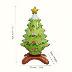 Christmas Tree & Santa Claus Aluminum Balloon Set