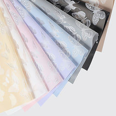 20pcs Butterfly Dance Jelly Film Waterproof Rose Wrapping Paper
