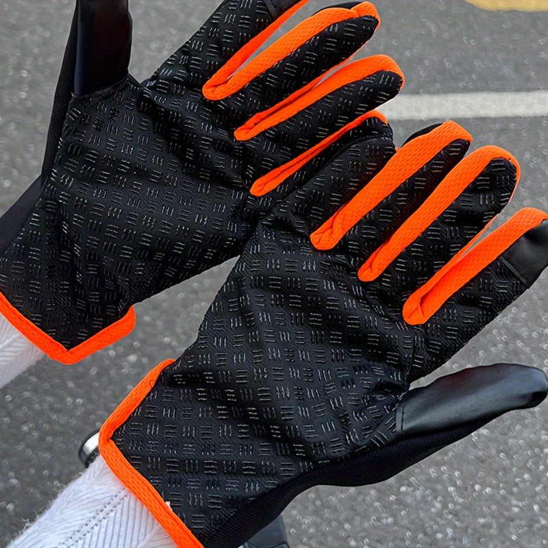 Windproof Cycling Gloves Autumn Winter Sport Full Finger Gloves Anti Slip Warm