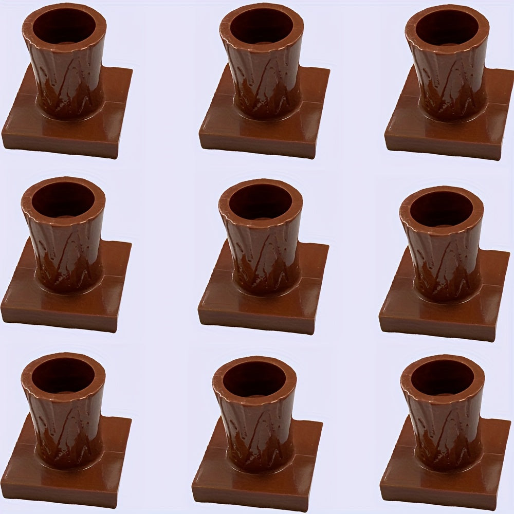 Mini Building Block DIY Palm Tree Coconut Stump Trunk Set 20pcs Christmas Gift