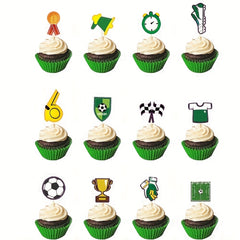 13pcs Sports Themed Cupcake Decorations for Boys' Birthday Party