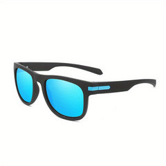 Men's Polarized Large Frame Sunglasses Metal Trim Anti Dazzling Eyewear