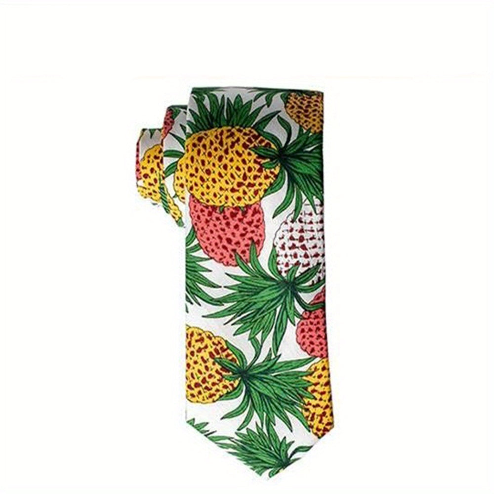 Men's Floral Necktie for Wedding Party Outfit