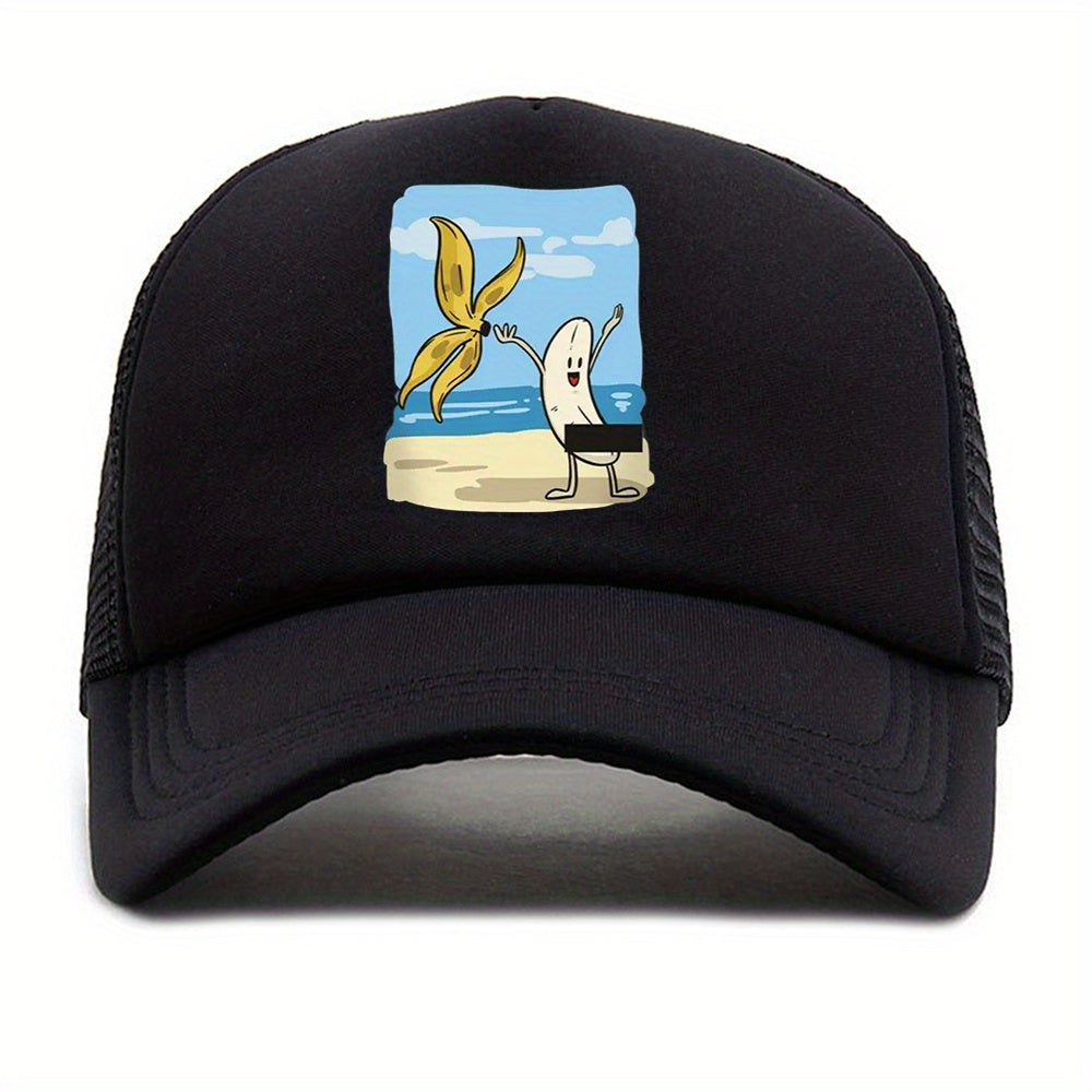 Men's Baseball Mesh Cap Breathable Outdoor Sunshade Trucker Hat
