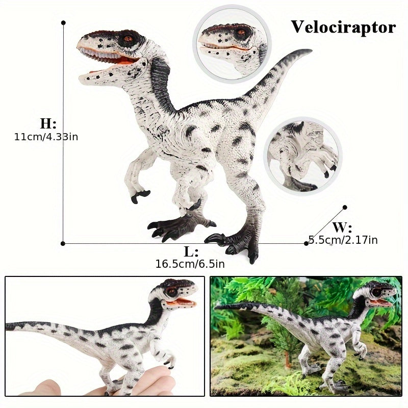 Velociraptor Dinosaur Toy, Movable Joints, Perfect Gift for Collectors