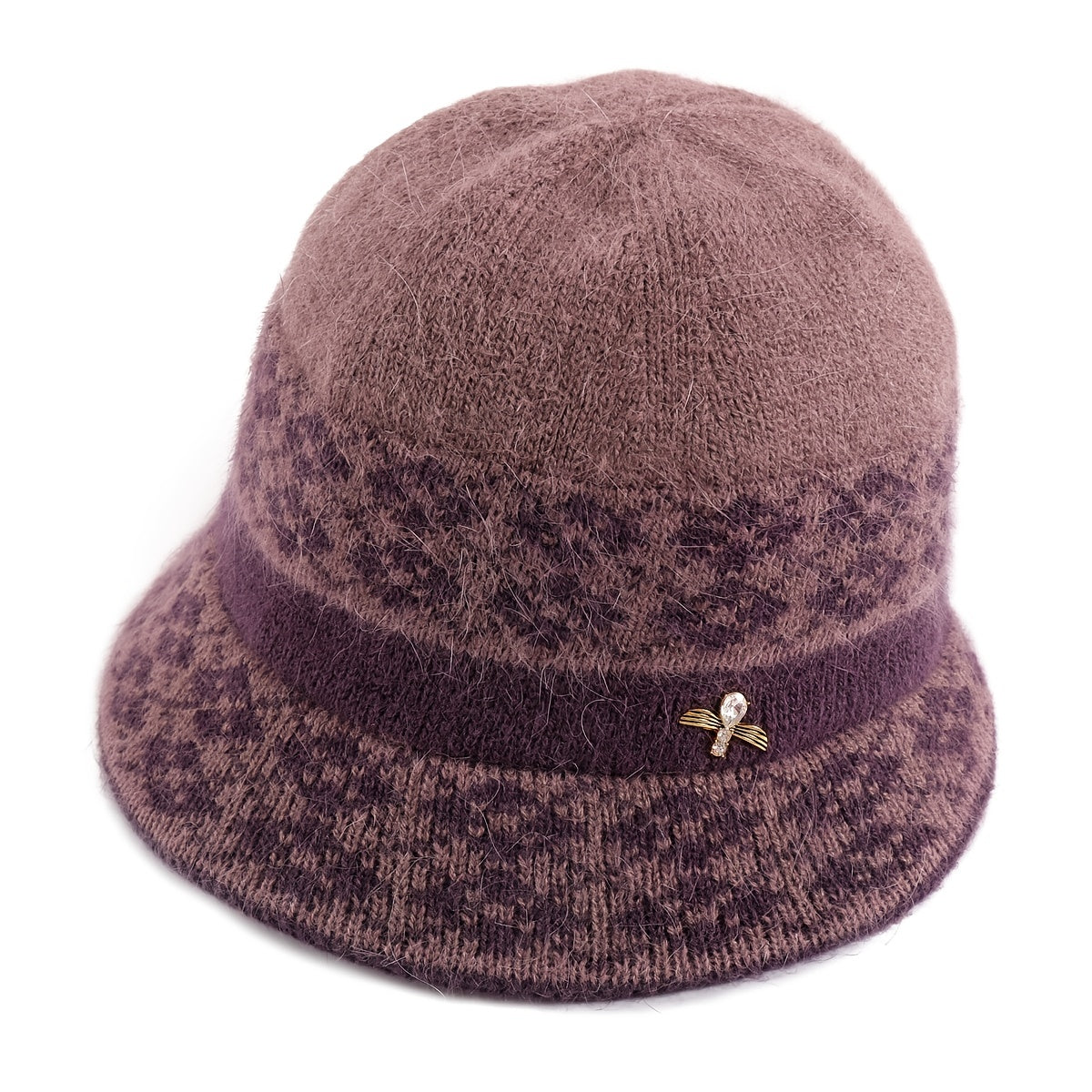 Warm Cable Knit Bucket Hat for Women - Chinese New Year Gift